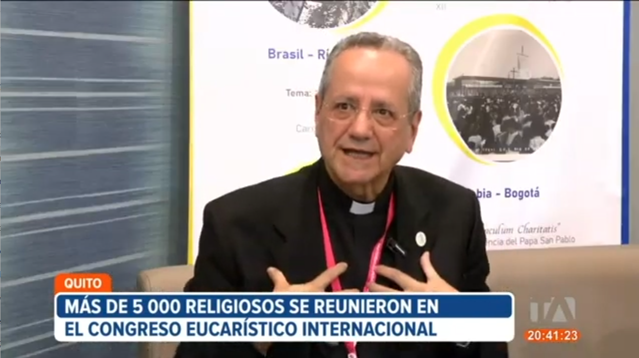 Teleamazonas: Entrevista al P. Corrado Maggioni, Presidente del Comité Pontificio para los Congresos Eucarísticos Internacionales